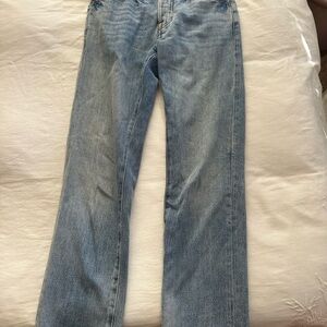 Frame Denim Light Blue Straight Leg Jeans